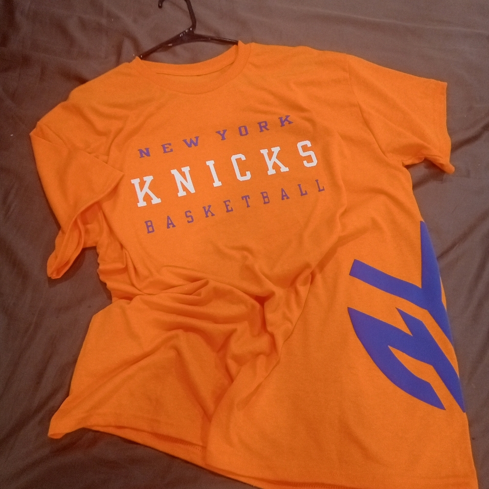 Gildan Orange and Blue Short Sleeve Tee